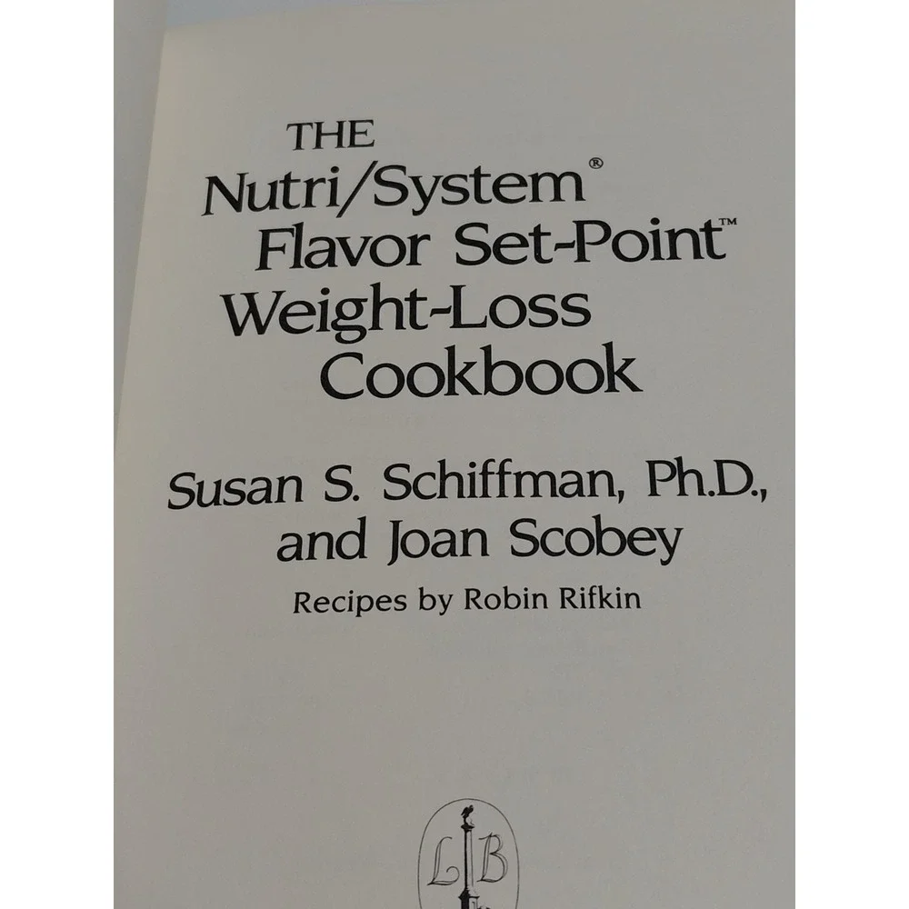 Nutri/System Flavor Set-Point Weight-Loss Cookbook Schiffman Scobey 1990 HC